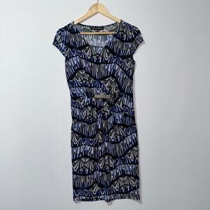 Mlle Gabrielle black & blue dress size small